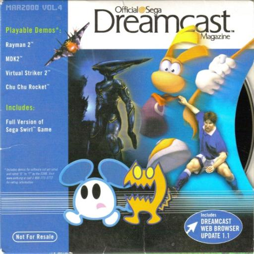 Official Sega Dreamcast Magazine Volume 4 box art for Sega Dreamcast